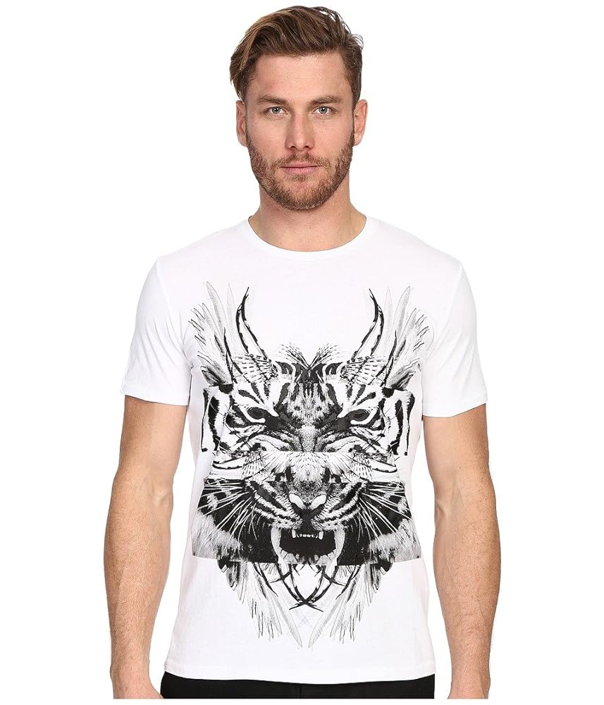 【JUST CAVALLI】ブランドロゴ タイガー コットン Tシャツ Just Cavalli タイガー Tシャツ | ブラック | FARFETCH JP